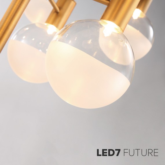 Loft Industry Modern - Bubbles Down Chandelier